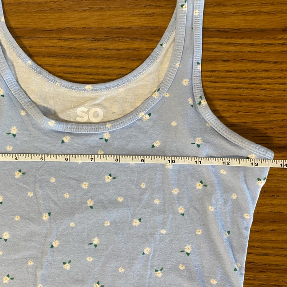 Flowery Blue Tank Top - Picture 7 of 11